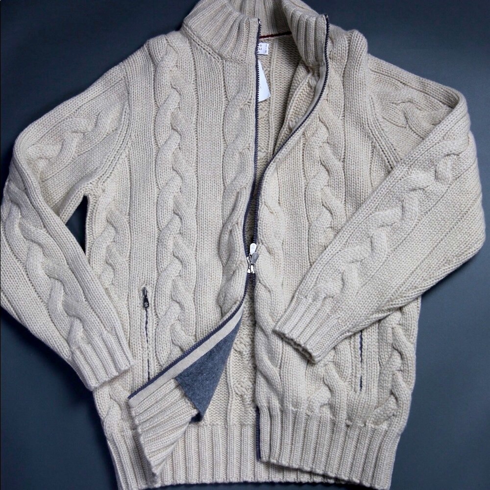 NWT 5500 Brunello Cucinelli 12ply Cashmere Sweater